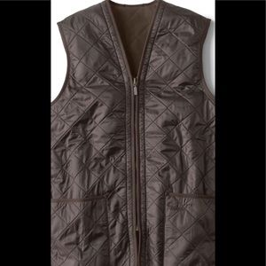 Men’s Barbour L black Polarquilt Zip-in liner